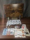 Junk Drawer Lot Old Silver Peace Dollar World Coins Watches Stamps Matchbooks 