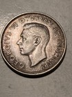 1943 Canada Silver Half Dollar 50 Cents George Vi