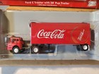Athearn  8240 Coca-cola Ford C Tractor With 28  Pup Trailer 1 87 Scale Train Acc