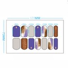 14 Tips Nail Sticker Full Nail Wraps Self-adhesive Nail Decal Full Cover Diy