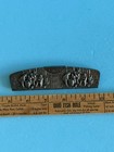 Vintage Faux Tortoise Shell Comb In Silver Plate Repousse Case Made In Denmark 
