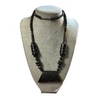 Vintage Tribal African Safari Carved Elephant Trunk Up Necklace 26   