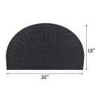 Black Half Circle Door Mat Indoor Entrance Welcome Mats For Front Door Small    