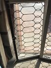 Sg 2211 Antique Leaded Glass Transom Window Two Av Priced Each 23 5 X 44 5