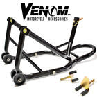 Motorcycle Front Fork Wheel Lift Stand   Triple Tree Headlift Attachment Combo