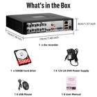 Universal 8ch Security Cctv Dvr Recorder For Surveillance Camera  500g Hdd 