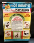 1967 Nabisco Rice Honeys Cereal Box - Bambi Puppet Show Disney Vintage Disneyana
