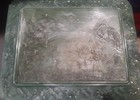 Vintage Marbleized Jade Green Bakelite Vanity Box - Complete 