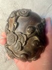 Antique Chinese Possibly Zitan Carved Wooden Box