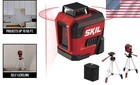 65ft  Red Self-leveling Cross Line Laser Level With Tripod 