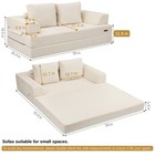 Convertible Sofa Bed  Folding Floor Couch Corduroy Fold Out Couch Bed Futon S   