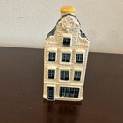 Klm Blue Delft House Bottle By Bols Original   72  Amsterdam  Empty