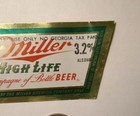 Miller High Life Beer  for Military Use Only 3 2  Georgia 12 Oz Label
