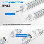 25pack T8 8ft Led Tube Light 72w 6000k Linkable V Shape Led Shop Light Fixture