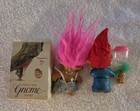 Vintage 1980s Gnome troll Collector Lot- Teeny Tiny Gnome Tomes Book russ Trolls
