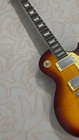 Brown Electric Guitar Flam Maple Top Hh Pickups Mahogany Body Us