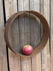 Antique Wooden Dry Grain Sifter Primitive Barn Wall Decor 12  Worn Patina