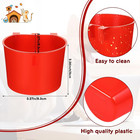 30 Pcs Cage Cups Birds Feeders Bird Water Dispenser Hanging Quail Waterer Plasti