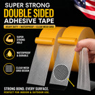 Super Strong Double Sided Adhesive Tape Heavy Duty Waterproof Clear Mesh Grid    