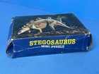 Vintage Schmid 2x Lot Mini Puzzle 54pcs  7x5 In  Dinosaurs Stegosaurus 1980s