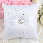 Wedding Ring Pillow Ring Bearer Pillow Wedding Ring Holder For Wedding   White