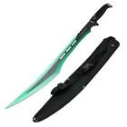 27  Full Tang Ninja Sword Tactical Green Combat Survival Machete W  Nylon Sheath