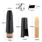 Clarinet Mouthpiece Kit - Includes Ligature  Cushions  Reed 2 5  Plastic Cap