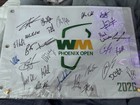 2026 Wm Phoenix Open Signed Pin Flag     25  Pga Tour Autographs     Hovland  Koepka