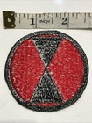 Vietnam War Era U s  Army 7th Infantry Division Color Cut Edges Patch