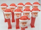 Vintage Santa Pez Dispensers Lot Of 10 Red Stem Slovenia Christmas 4 966 305