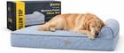 Orthopedic Memory Foam Dog Bed 7  Inch Thick Extra Large Dog Bed With Grey 50   