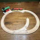 Brio Classic Train Engine Tender Track Station Platform 15-piece Wood Lot