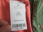Nwt Carters 3 Month Set Baby Girl Coral Pink Tank Top W pants Ruffle Suit Floral