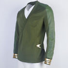 For Strange New Worlds Captain Pike Green Uniforms Starfleet Top Shirts Costumes