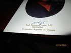 Guyana Desmond Hoyte President Of Guyana Auto Signed State Photo Rare Died 2002
