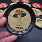 Vintage Coca Cola Metal Coaster Lot Of 14