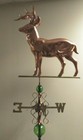 Beautiful Copper Standing Deer Weathervane   Complete As Shown in Time For Xmas 