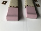 Koken Barbershop Chair Arms Set Porcelain With Leather Pink Barber Women   s