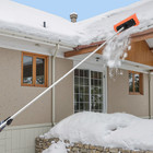 Snow Roof Rake 18 Ft Telescoping Handle With 17 7  Scratch-free Foam Blade