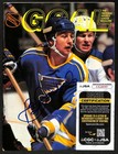Bernie Federko St  Louis Blues Signed autographed Goal Magazine Jsa 197281