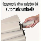 1pc 12-bone Automatic Folding Umbrella Uv Resistant Windproof Durable - New