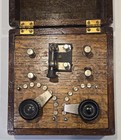 Vintage Working 1920s Crystal Wireless Radio Receiver W cat s Whisker Detector