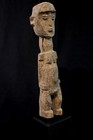 African Tribal Art Figure - Antique Lobi Statue On Base - 29 5 Cms