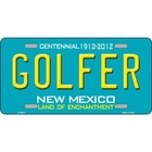 Golfer New Mexico License Plate Metal Sign Plaque Art Car Truck Wall Home Decor
