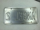 2020 Kansas Personalized Vanity Rear License Plate Angel 2 Expired