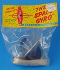 Vintage Space Gyro Gyroscope Toy Steven Mfg Outer Space Rocket Art 50s Nasa