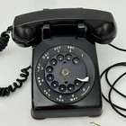 Vintage Western Electric Cd500 Bell System Black Rotary Desk Phone March 1955