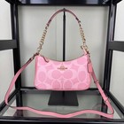 Coach Teri Shoulder Bag Signature Canvas Cal51 Powder Pink
