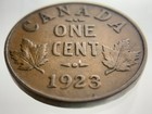 1923 Canada 1 One Cent Penny Km  28 Circulated Coin Ii915