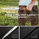 Rexbeti Folding Saw  Extra Long 14 Inch Blade Backpacking 14 Inch  Orange